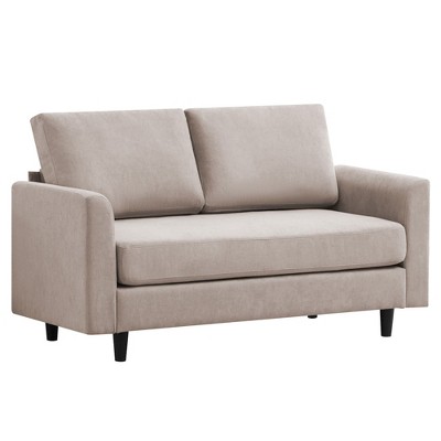 Hyleory Cozy Comfort Loveseat for Living Room, Small Space, Office, Apartment, Breathable Soft Fabric Sofa