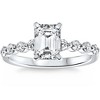 Pompeii3 Certified 2 1/3Ct Emerald Cut Diamond Engagement Ring 14k Gold Lab Created - 3 of 4