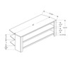 SEVOBAL TV Stands and Consoles Media Entertainment Center with Open Storage Shelves for Living Room, Oak, 42"*15.5"*19.75" - 2 of 4