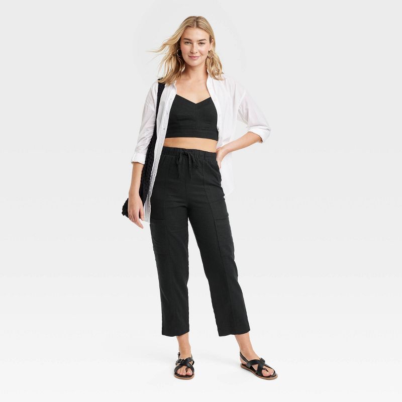 Women's High-Rise Pull-On Tapered Pants - Universal Thread™ , 4 of 7