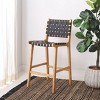 Adah Leather Counter Stool - BST1015 - Safavieh - 3 of 4