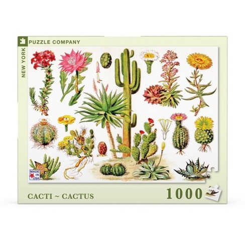 New York Puzzle Company Cacti ~ Cactus 1000 Piece Puzzle - image 1 of 4