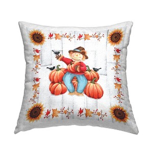 Stupell Industries Happy Scarecrow Pumpkin Harvest - 1 of 3