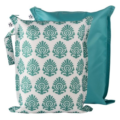 Tiny Twinkle Mess-Proof Waterproof Washable Baby/Toddler Wet Bags for Diapers, Swimsuits and Travel