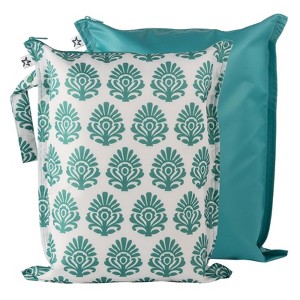 Tiny Twinkle Mess-Proof Waterproof Washable Baby/Toddler Wet Bags for Diapers, Swimsuits and Travel - 1 of 2