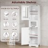Tall Bathroom Cabinet, Freestanding Storage Cabinet with Glass Doors and Adjustable Shelves and Drawers, 67" Tall Cabinet for Kitchen, Pantry - 3 of 4