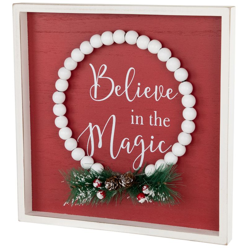 Northlight "Believe in the Magic" Framed Christmas Wall Sign - 9.75", 3 of 8