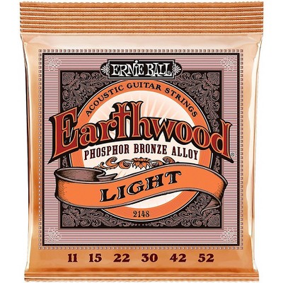 Ernie Ball 2148 Earthwood Phosphor Bronze Light Acoustic Guitar Strings