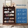 coucheta 4/5 Drawer Dresser for Bedroom, Farmhouse Tall Chest of Drawers with Metal Handles, Rustic Wooden Dresser for Living Room, Hallway - 4 of 4