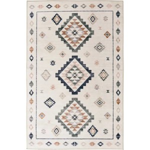 4'x5'6" Southwestern Faux Fur Indoor Rug - 1 of 4