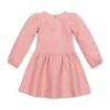 Girls' Long Sleeve Quilted Drop Waist Dress, Kids - 3 of 3