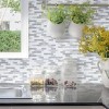 Smart Tiles 10.20'' X 9.10'' Self Adhesive 3D Peel and Stick Backsplash Tiles Gray - 3 of 3