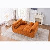 JOYRACER 103" 4-Seater Modular Sofa, Combined Couch Furniture with 2 Pillows for Apartment Living Room - 2 of 4