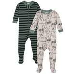 Gerber Baby & Toddler Boys Snug Fit Footed Cotton Pajamas, 2-Pack