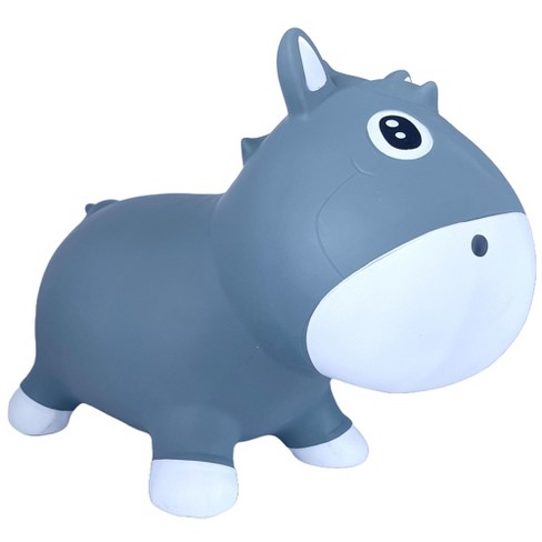 Pop It Up Kidzzfarm Bouncing Horse Junior Blue Inflatable Animal Hopper Bouncing Toy Air Pump Indoor Outdoor Kids Toddlers Ages 12mo Target