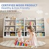 4 Tier Kids Wooden Bookshelf, Kids Bookshelf Children Bookcase with Adjustable Shelf for Playroom Nursery Living Room - 4 of 4