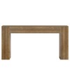 Resenkos Wood Console Table, Entryway Stand, Sofa Side Table, Display Bench, Stylish Home Decor,  Brown - 2 of 4