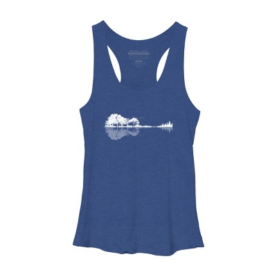 Women's Design By Humans Nature Guitar By Maryedenoa Racerback Tank Top
