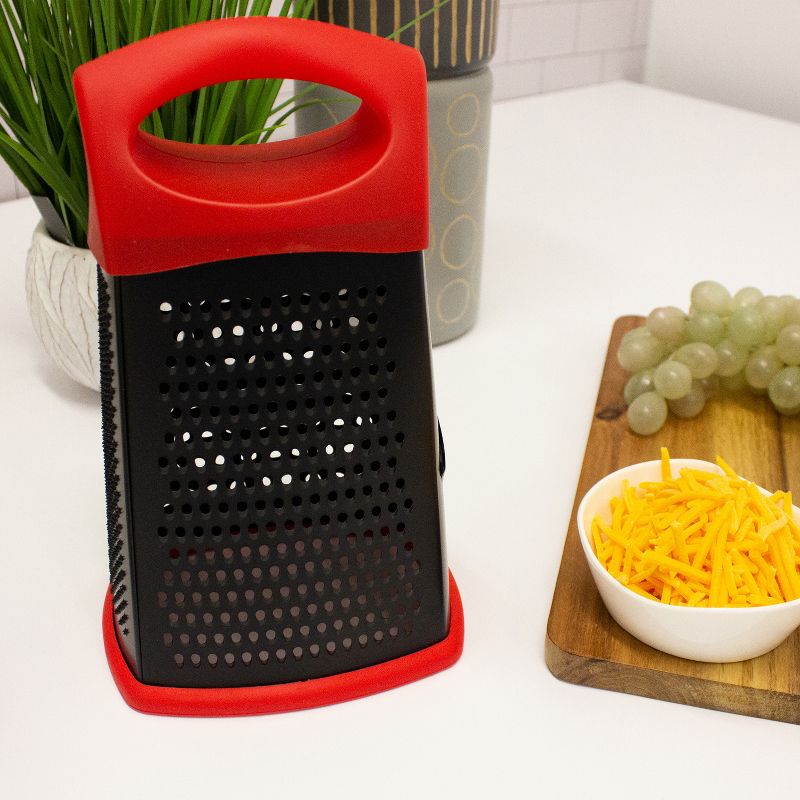 BergHOFF CooknCo 10" Non-Stick Grater, Red & Black, 4 of 7