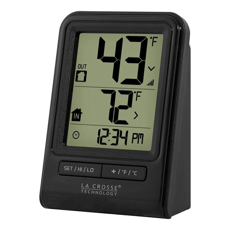 La Crosse Technology® Battery-Powered LCD Wireless 2-Piece Digital Weather Thermometer Station with Hygrometer, 3 of 6
