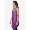 Woman Within Plus Size Sleeveless Hanky Hem Tunic - 4 of 4