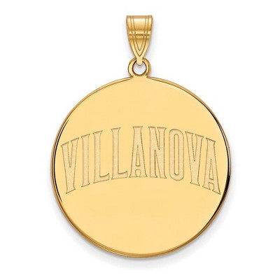 Black Bow Jewelry 14k Yellow Gold Villanova Wildcats NCAA Extra Large Pendant