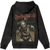 Five Nights At Freddy’s Springtrap Freddy Poster Art Men’s Black Mineral Wash Long Sleeve Hooded Sweatshirt - 3 of 3