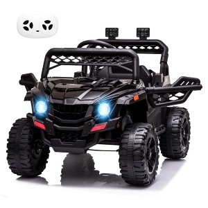 Kids Ride On Car, 12V Truck Toddles Electric Car Toy, with Remote Control, Spring Suspension, Led Lights, Music, for Boys Girls - 1 of 4