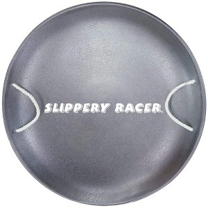 Slippery Racer ProDisc 26 Inch Heavy Duty Aluminum Iron Alloy Met0al Kids Saucer Snow Sled with Dual Riveted Soft Grip Rope Handles. - 1 of 4