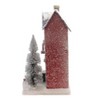 Cody Foster 16.0 Inch Red Town House Christmas Light Up Vintage Look Village Buildings - 3 of 4
