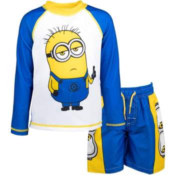 Despicable Me Minions Rash Guard and Swim Trunks Toddler