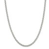 Black Bow Jewelry Men's 5mm, Sterling Silver Solid Rolo Chain Necklace - 3 of 4
