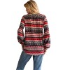 Women's Fairaisle Patterned Knit Top - BOMBOM - 2 of 3
