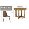NicBex Round Dining Table Set for 4 Modern Practical Wooden MDF Dining Table with 4 Chairs for Kitchen - 4 of 4