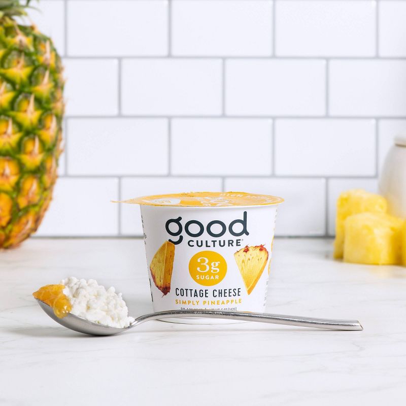 Good Culture Pineapple 3g Sugar Cottage Cheese - 5oz, 4 of 6
