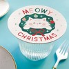 Big Dot of Happiness 25 Ct Cat Christmas Drink Coasters, 4-Inch Disposable Round Paper Coasters, Pets Holiday Party Decor, Funny Christmas Table Decor - 3 of 4