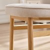 CAVINAS Counter Height Chairs with Ash Wood Legs and Cushioned Seat, Ergonomic Backrest, Upholstered Kitchen Chairs - 4 of 4