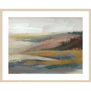 41" x 33" Northwest Cove II by Jennifer Goldberger Wood Framed Wall Art Print - Amanti Art: Large Horizontal Artwork - 1 of 4