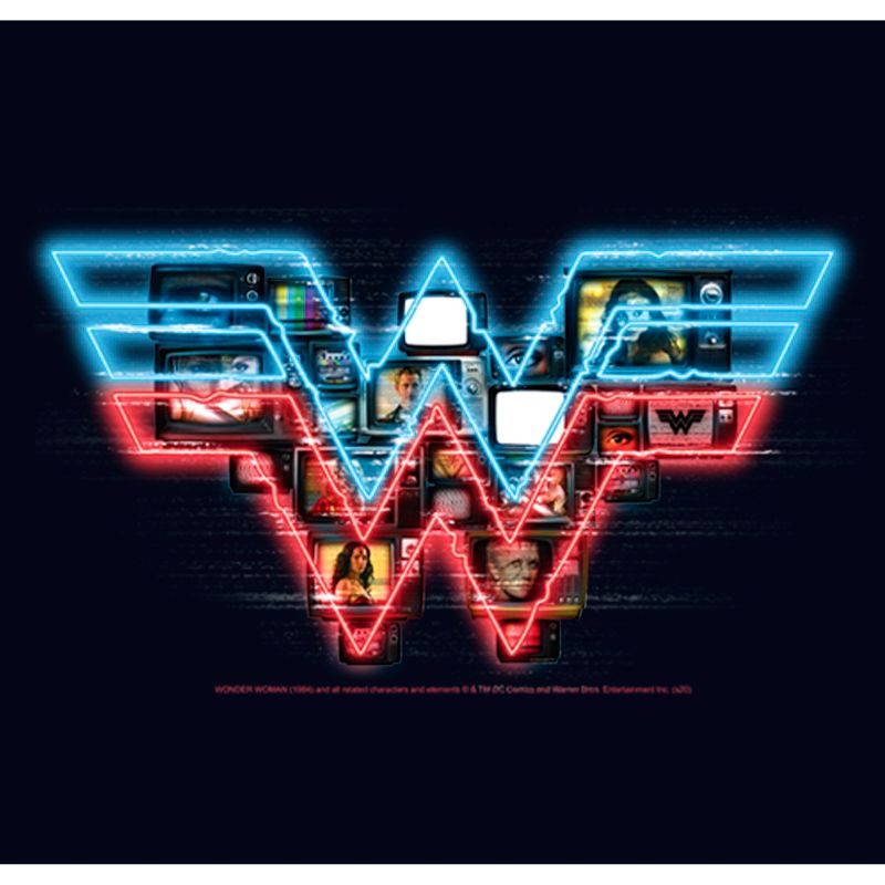 Girl's Wonder Woman 1984 TV Logo Overlay T-Shirt, 2 of 5