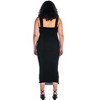 24seven Comfort Apparel Halter Cross Neck Ruched Plus Size Bodycon Mid Dress - 3 of 4