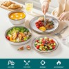 vancasso 16-Piece Stoneware Dinnerware Set , Including Dinner/Dessert Plates/Soup plate and Bowls, For 4 People - 3 of 4