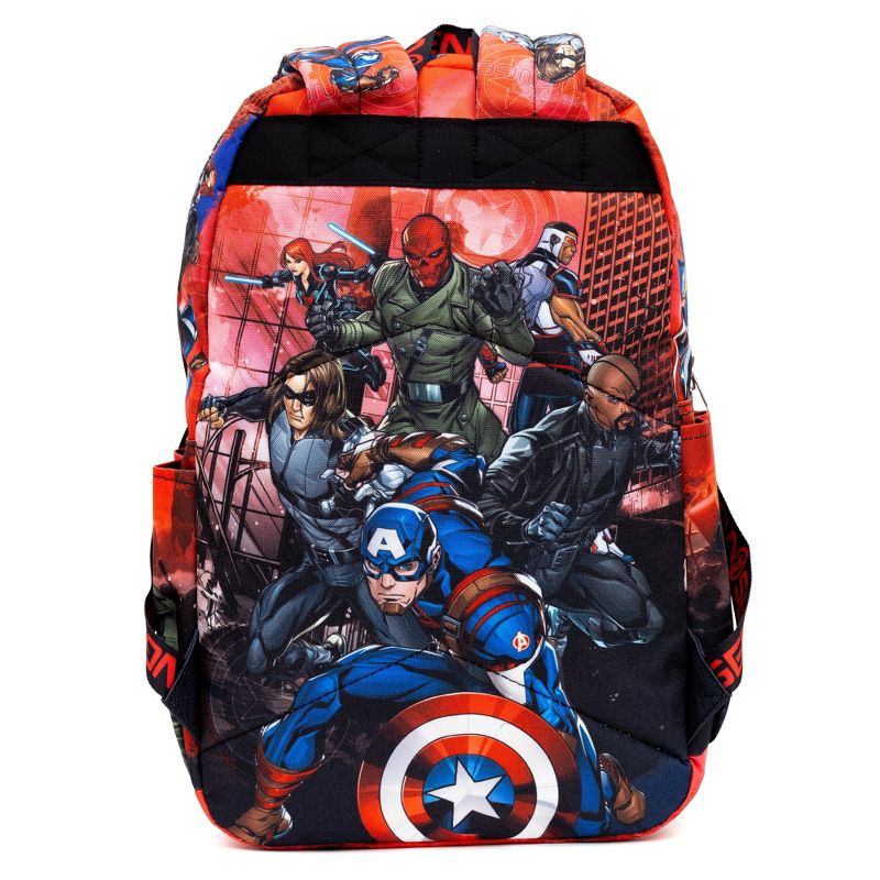 Wondapop Disney Marvel Avengers Captain America 17" Full Size Nylon Backpack, 5 of 7