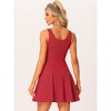 INSPIRE CHIC Women's Sleeveless Sweetheart Neck Fit and Flared A Line Cocktail Dress - 4 of 4