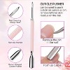 3 PCS Cuticle Trimmer with Cuticle Pusher, 3 PCS Pink Nail Cuticle Nipper Professional Pedicure Manicure Tools Nail Scraper - 2 of 4