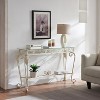 Entryway Table, Modern Console white Geometric Metal Legs Console Tables Industrial Entryway Hallway Table Console Tables - 4 of 4