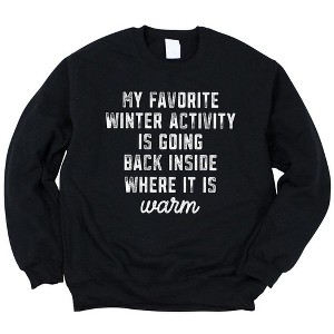Simply Sage Market Women's Graphic Sweatshirt My Favorite Winter Activity - 1 of 2