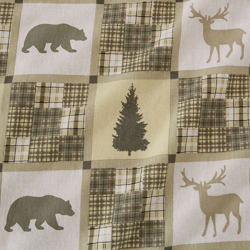 Great Bay Home Cotton Printed Flannel Sheet Set, 4 of 9