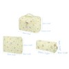 Unique Bargains Women's Cotton Quilted Makeup Bags 3 Pcs - 4 of 4