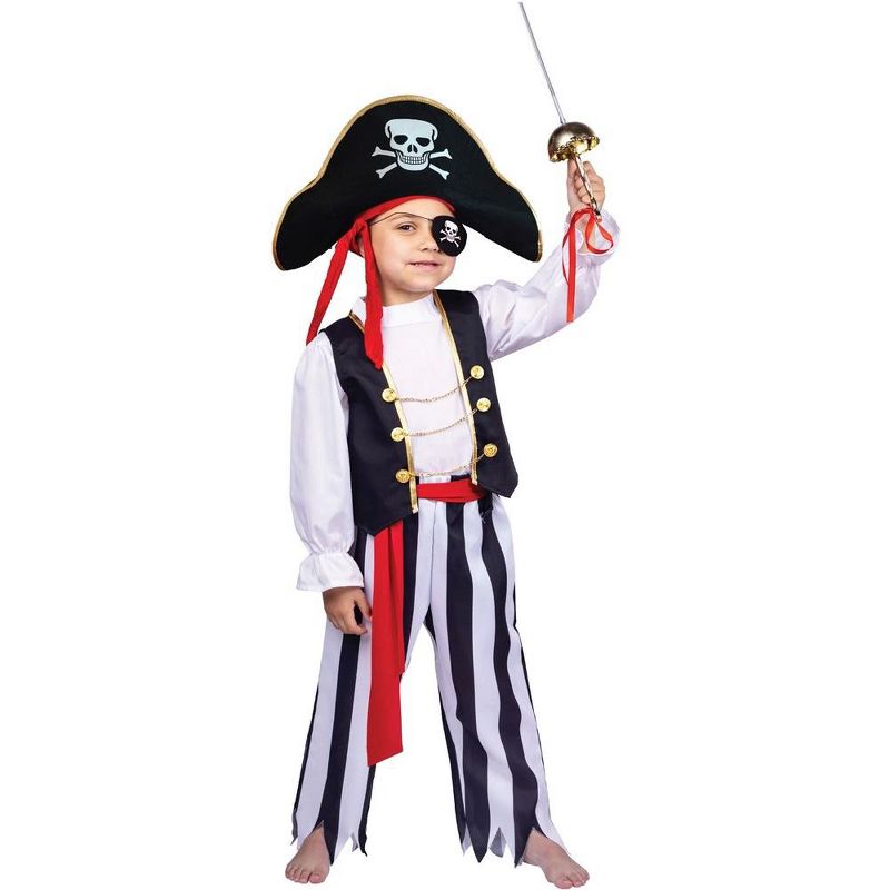 Dress Up America Pirate Costume for Kids, 1 of 4