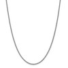Black Bow Jewelry 2.1mm 14k White Gold Solid Wheat Chain Necklace - 3 of 4